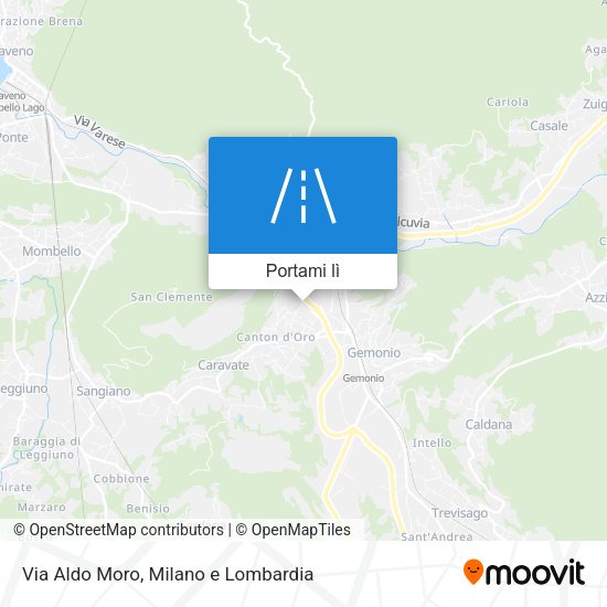 Mappa Via Aldo Moro