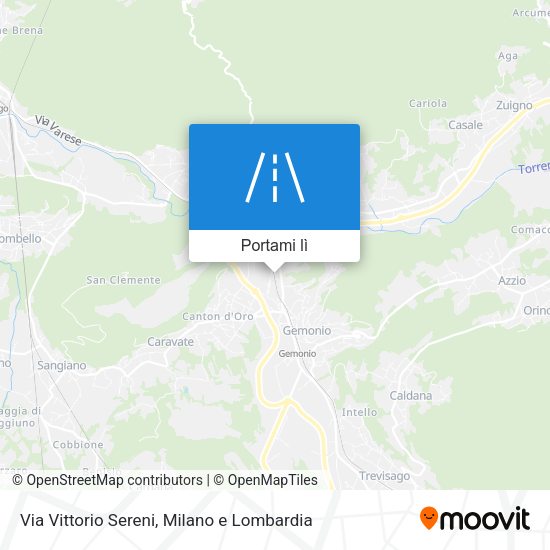 Mappa Via Vittorio Sereni