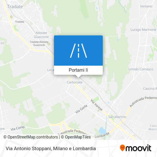Mappa Via Antonio Stoppani