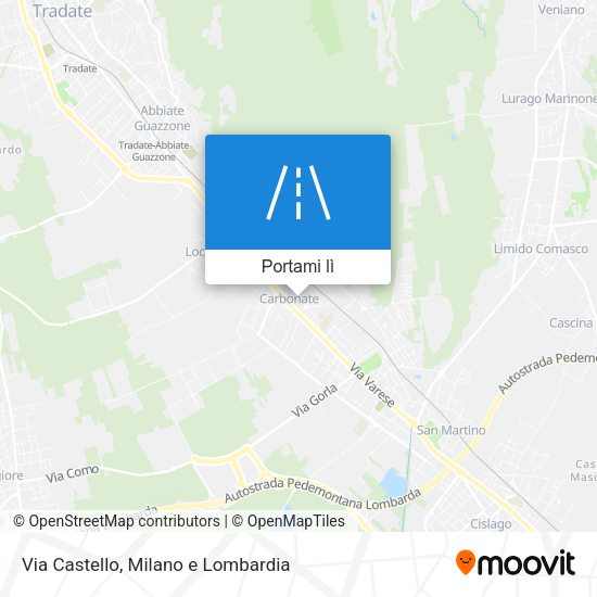 Mappa Via Castello