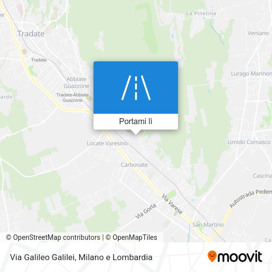 Mappa Via Galileo Galilei