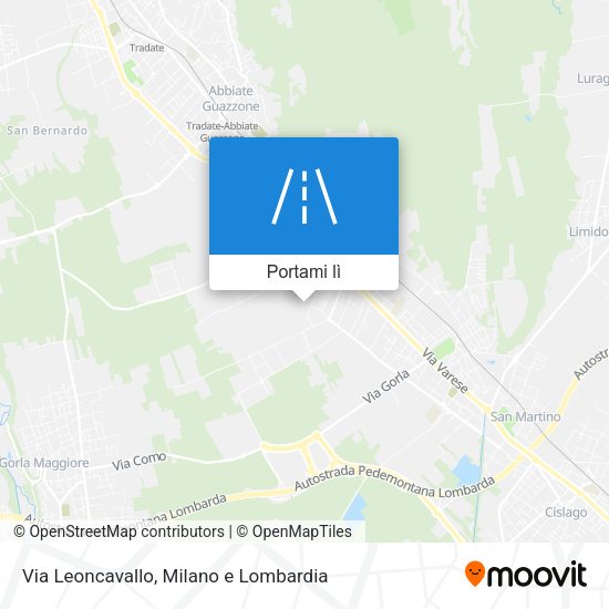 Mappa Via Leoncavallo
