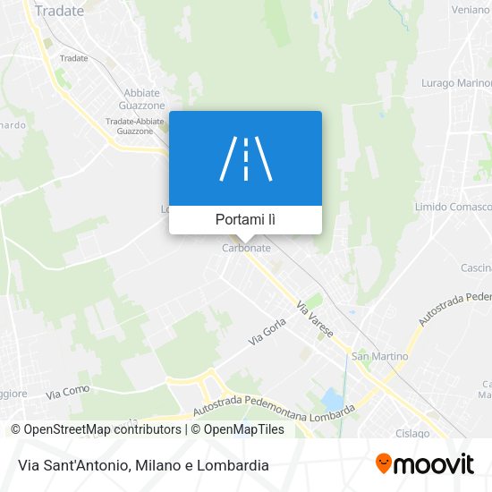 Mappa Via Sant'Antonio
