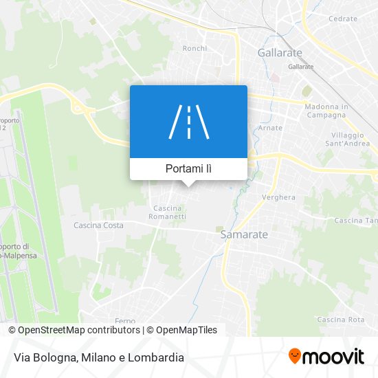 Mappa Via Bologna