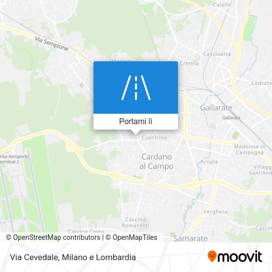Mappa Via Cevedale