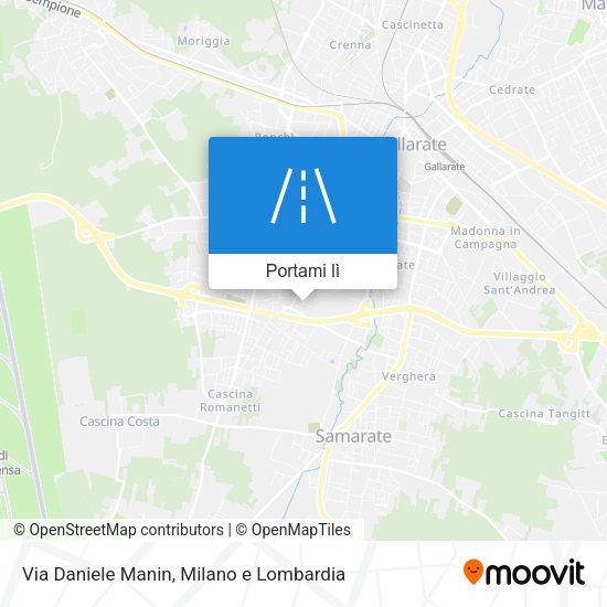 Mappa Via Daniele Manin