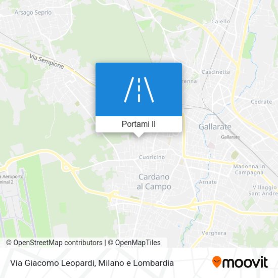 Mappa Via Giacomo Leopardi