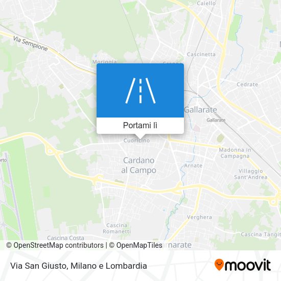 Mappa Via San Giusto
