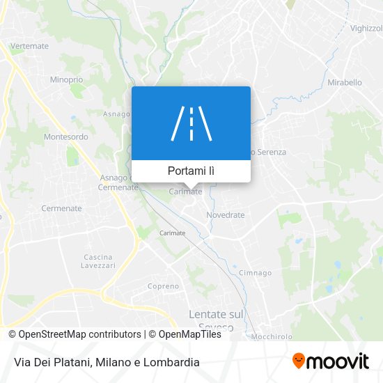 Mappa Via Dei Platani