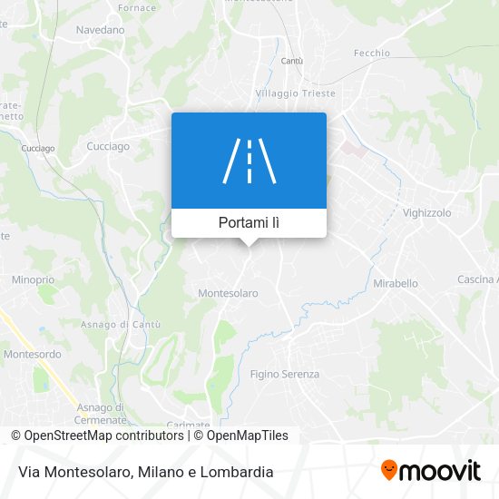 Mappa Via Montesolaro