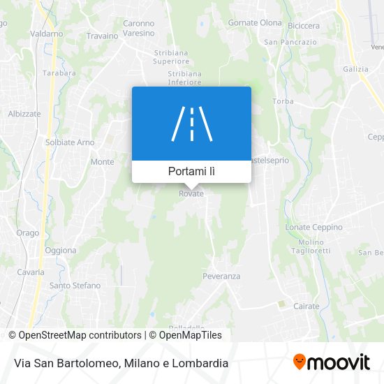 Mappa Via San Bartolomeo