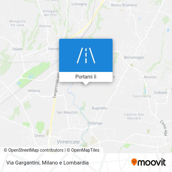 Mappa Via Gargantini