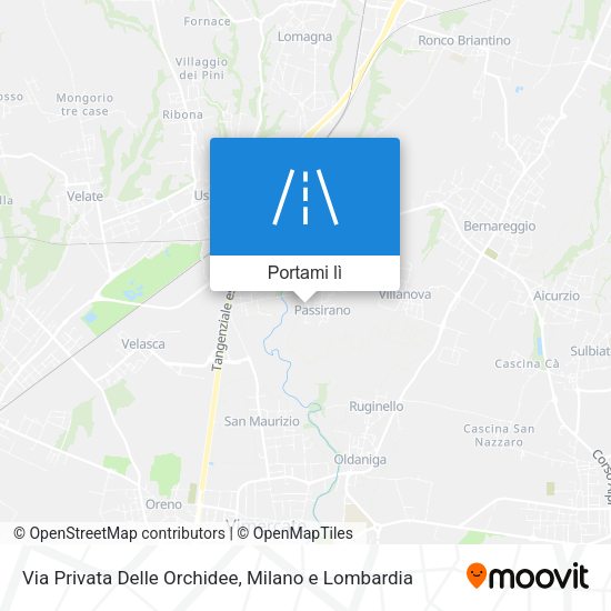 Mappa Via Privata Delle Orchidee