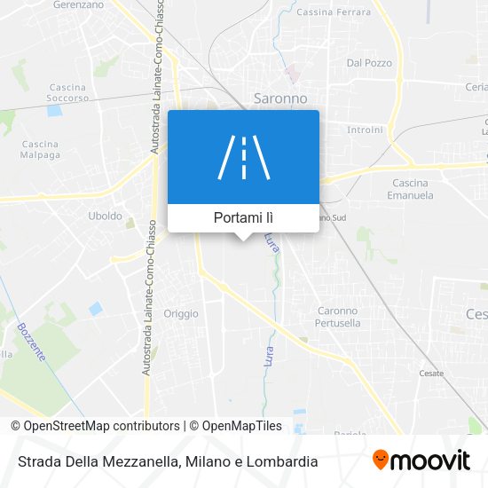 Mappa Strada Della Mezzanella