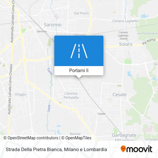 Mappa Strada Della Pietra Bianca