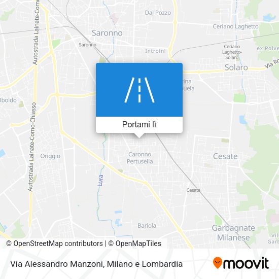 Mappa Via Alessandro Manzoni