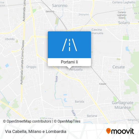 Mappa Via Cabella