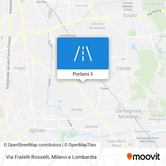Mappa Via Fratelli Rosselli