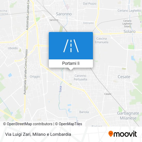 Mappa Via Luigi Zari