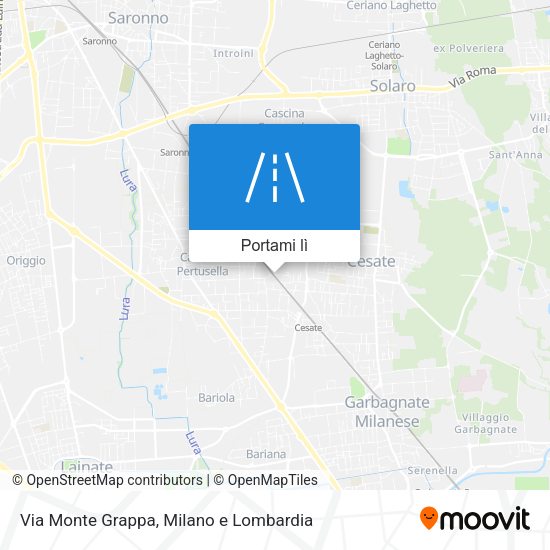 Mappa Via Monte Grappa