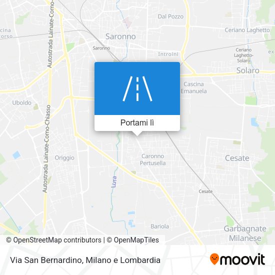 Mappa Via San Bernardino