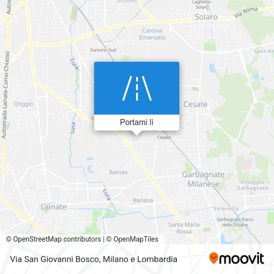 Mappa Via San Giovanni Bosco