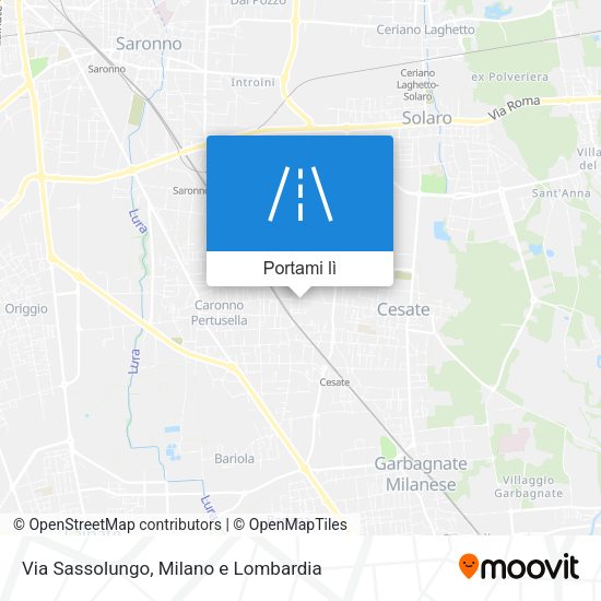 Mappa Via Sassolungo