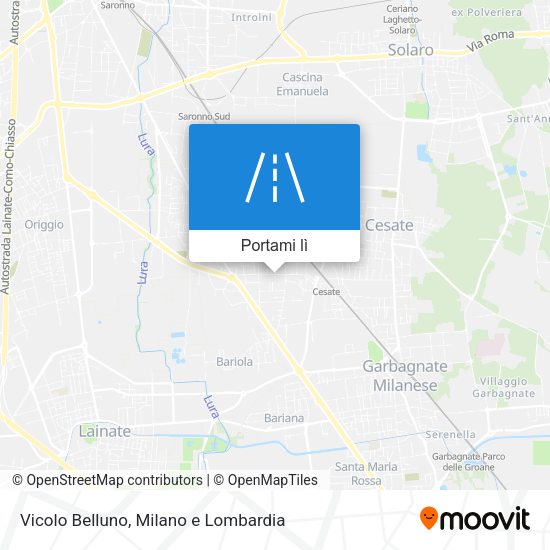 Mappa Vicolo Belluno