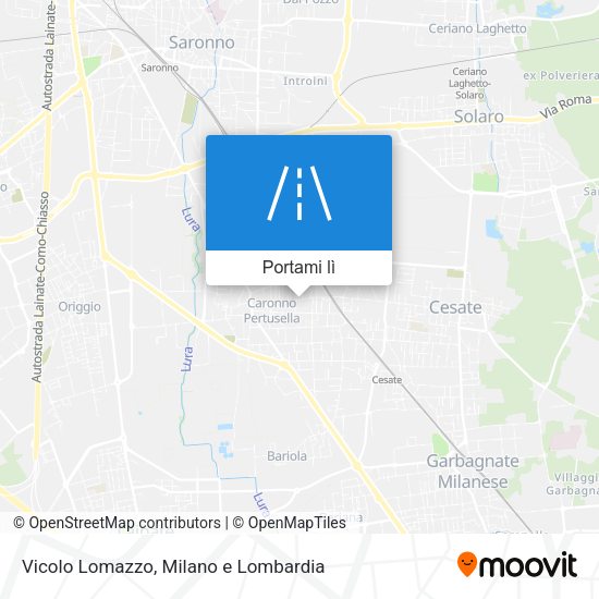 Mappa Vicolo Lomazzo