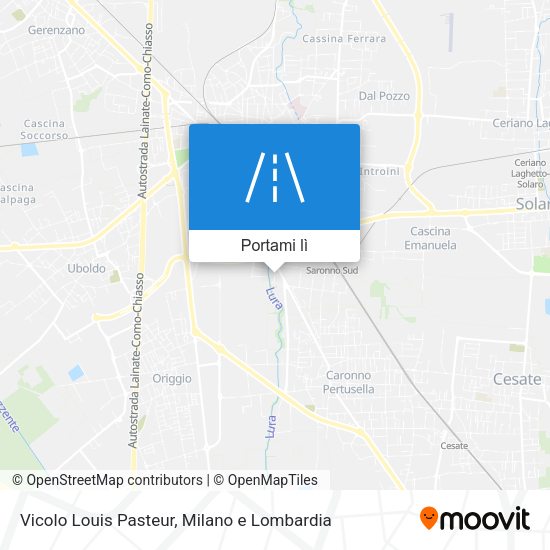 Mappa Vicolo Louis Pasteur