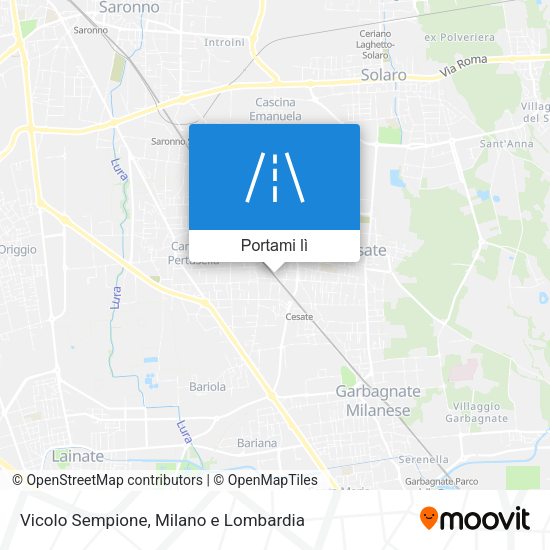 Mappa Vicolo Sempione