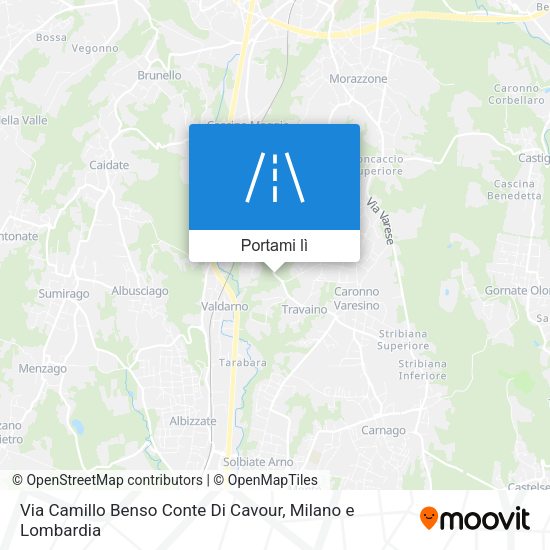 Mappa Via Camillo Benso Conte Di Cavour