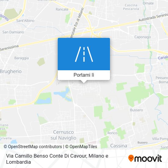 Mappa Via Camillo Benso Conte Di Cavour