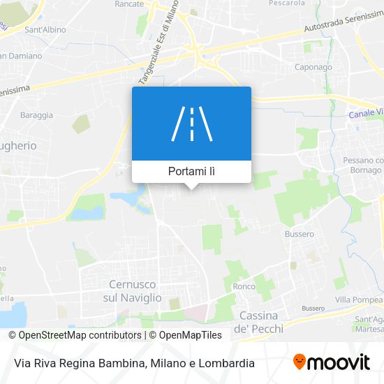 Mappa Via Riva Regina Bambina