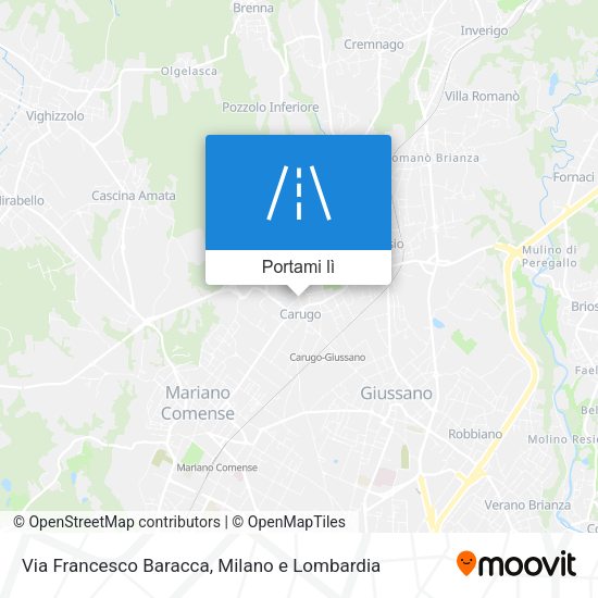 Mappa Via Francesco Baracca