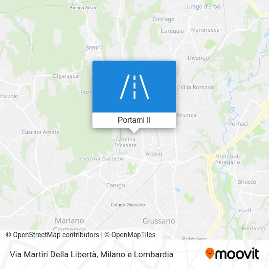 Mappa Via Martiri Della Libertà