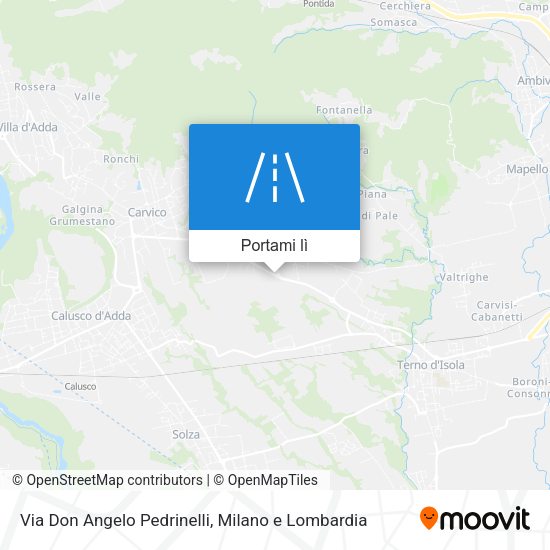 Mappa Via Don Angelo Pedrinelli