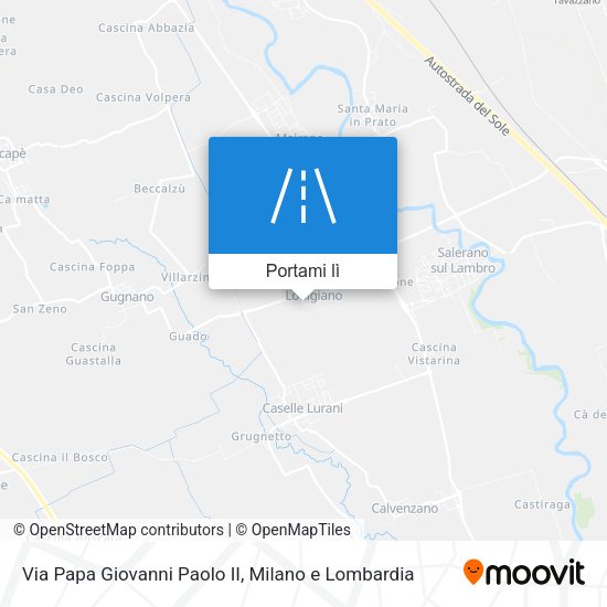 Mappa Via Papa Giovanni Paolo II