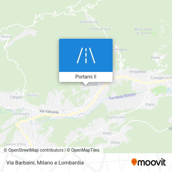 Mappa Via Barbaini