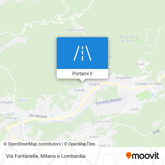 Mappa Via Fontanelle