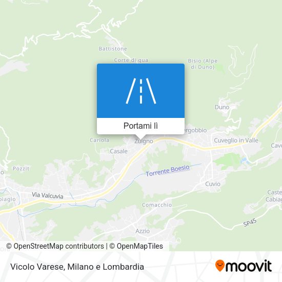 Mappa Vicolo Varese