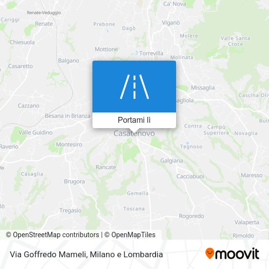 Mappa Via Goffredo Mameli