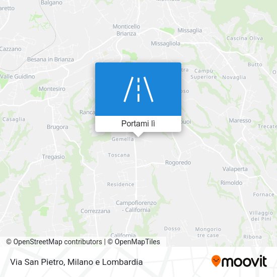 Mappa Via San Pietro