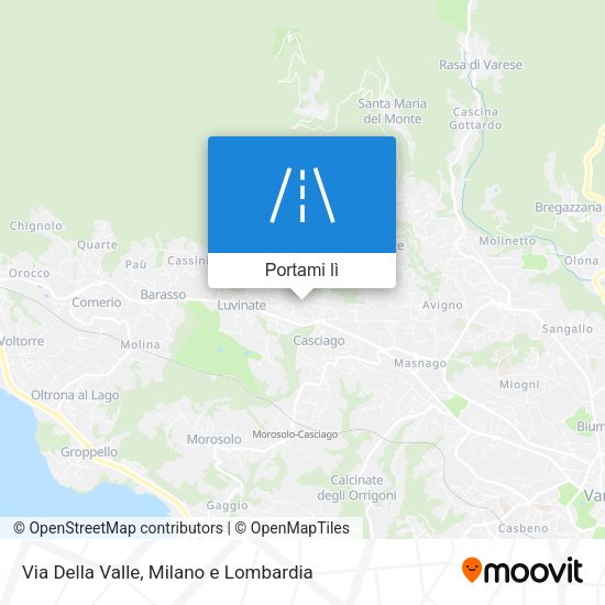 Mappa Via Della Valle