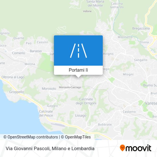 Mappa Via Giovanni Pascoli