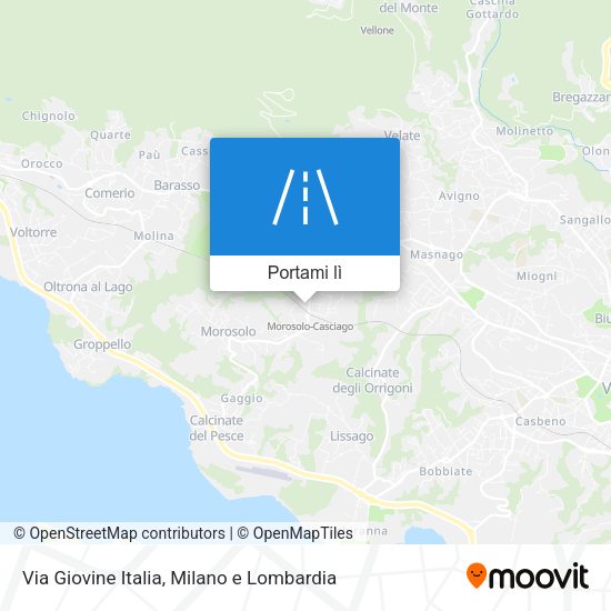 Mappa Via Giovine Italia