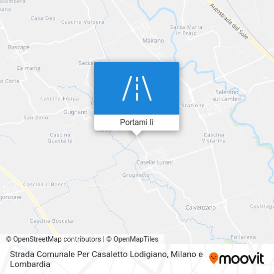 Mappa Strada Comunale Per Casaletto Lodigiano