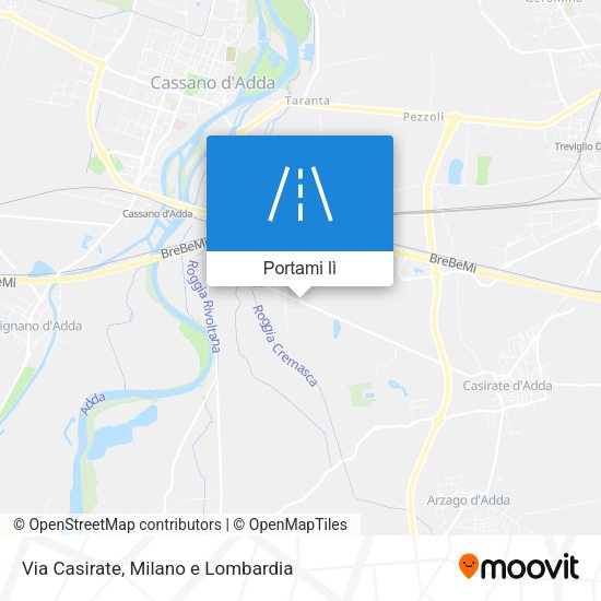 Mappa Via Casirate