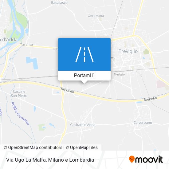 Mappa Via Ugo La Malfa
