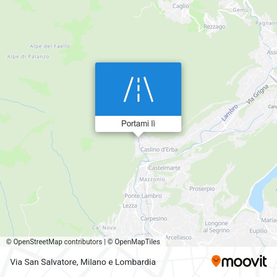 Mappa Via San Salvatore